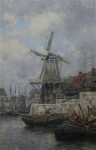 Vlaardingen by Hermanus Koekkoek the Younger