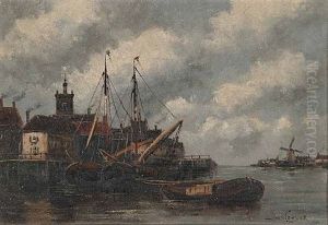 Arnemuiden Holland by Hermanus Koekkoek the Younger