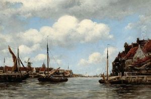 Harbour View by Hermanus Koekkoek the Younger