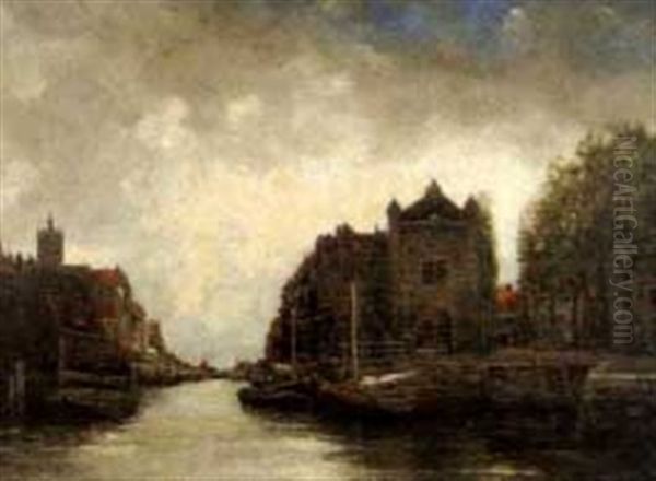 Dutch Canal Scene - view 1