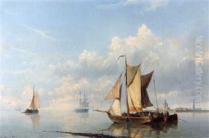 Marinelandschaft by Hermanus Koekkoek the Younger