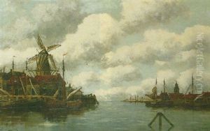 Vlaardingen - Holland by Hermanus Koekkoek the Younger
