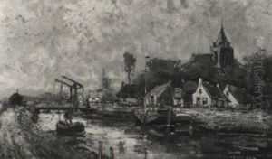Hollandische Landschaft by Hermanus Koekkoek the Younger