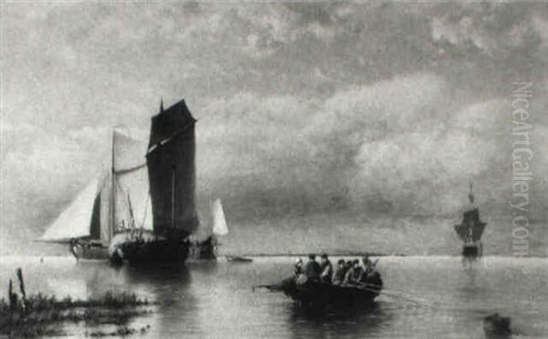 Shipping On An Estuary - view 1