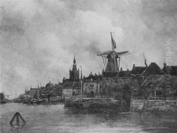 A View Of A Harbour Town With Vessels Moored At The Quayside - view 1
