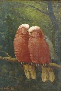 Rose Kakatoes: Colourful Friends by Marinus Adrianus Koekkoek the Younger