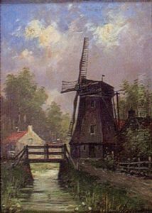 Kvarn Vid A by Marinus Adrianus Koekkoek the Younger