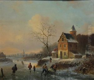 Winter In Holland by Barend Cornelis Koekkoek