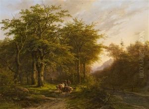 Waldlandschaft Mit Viehzug