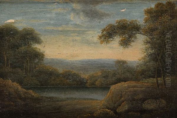 Landschaft Am See (+ Landschaft Mit Ruine; 2 Pair) - view 1