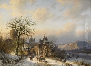 Winterlandscape With Buldings Winterlandscape With Buldings