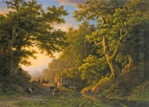 Figures In A Wooded Landscape Figures In A Wooded Landscape