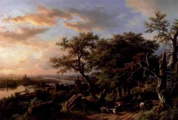 Rijnlandschap Met Figuren - view 1