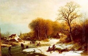 Winterlandschaft by Barend Cornelis Koekkoek