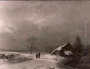 Winterlandschaft by Barend Cornelis Koekkoek