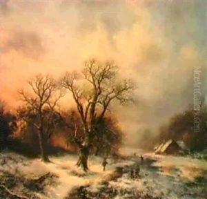Winterlandschaft by Barend Cornelis Koekkoek