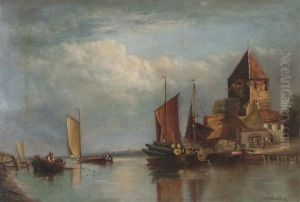 Canal Scene With Boats Canal Scene With Boats