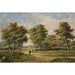 Landschaft Mit Gehoft by Hendrik Barend Koekkoek