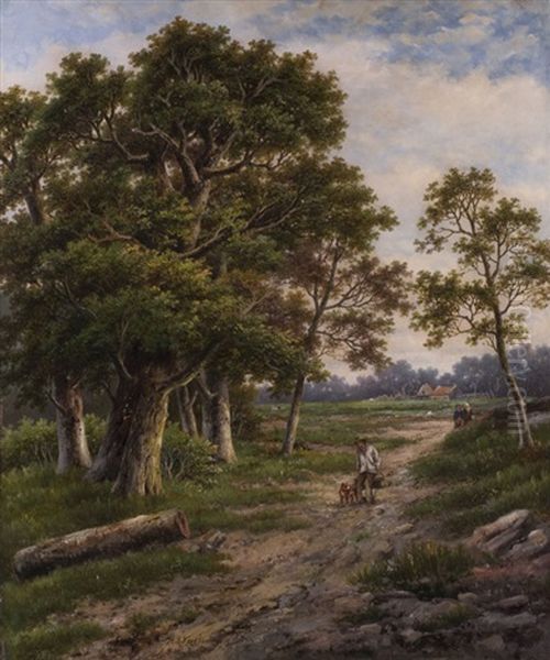 Waldlandschaft Mit Figurenstaffage - view 1