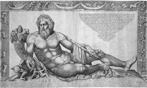 Der Flussgott Tiber by Nicolas Beatrizet