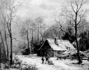 A Winter Walk by Hendrik Barend Koekkoek