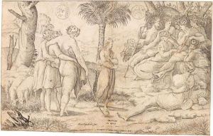 Joseph Erzahlt Seinen Brudern Seine Traume. by Nicolas Beatrizet