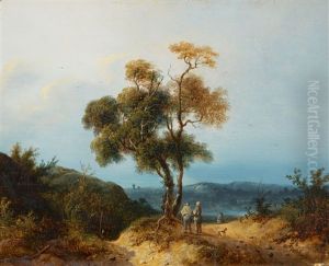 Mountainous Landscape by Hendrik Pieter Koekkoek