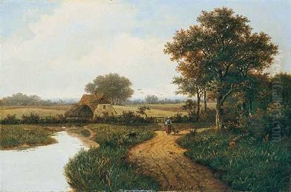 Landschaft Mit Feldweg Und Bauernkate - view 1