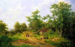 Scene Near Haarlem by Hendrik Pieter Koekkoek