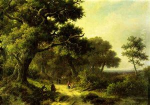 View In Kent by Hendrik Pieter Koekkoek