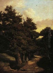 Figure On A Path In A Landscape