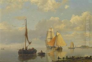 Nieuwer Amstel by Hermanus Willem Koekkoek