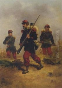 French Infantrymen On Reconnaissance French Infantrymen On Reconnaissance