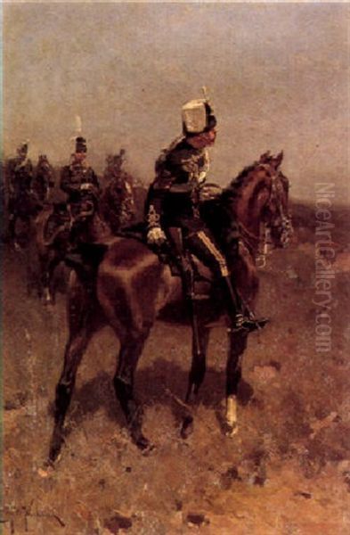 A Sergeant Of The 19th Hussars On Horseback - view 1