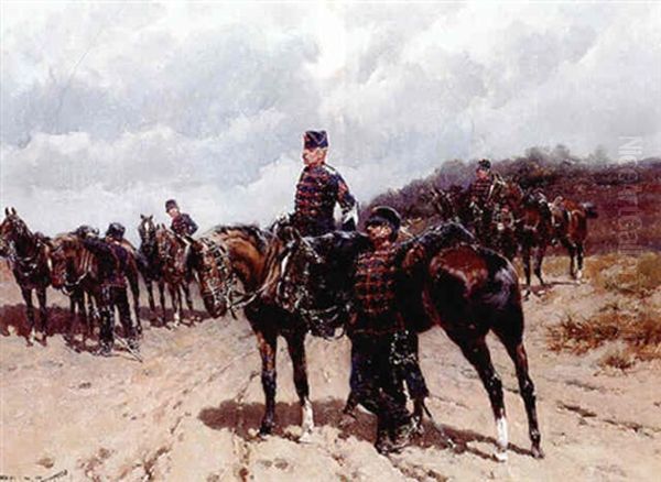 Calvarists At Ease On A Heath - view 1