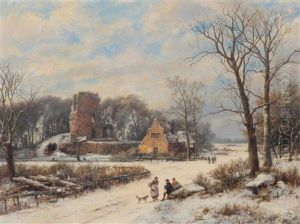 A Wintry Morning by Johannes Koekkoek