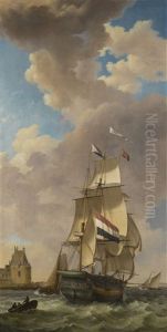 A Merchantman Off Veere
