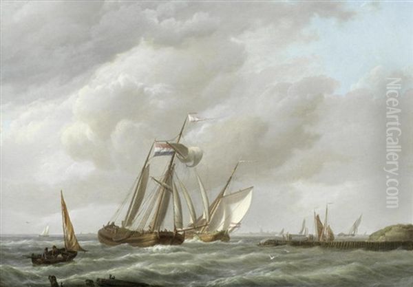 Dutch Shipping On A Blustery Day - view 1