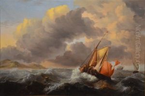 La Tempete by Johannes Hermanus Koekkoek Snr