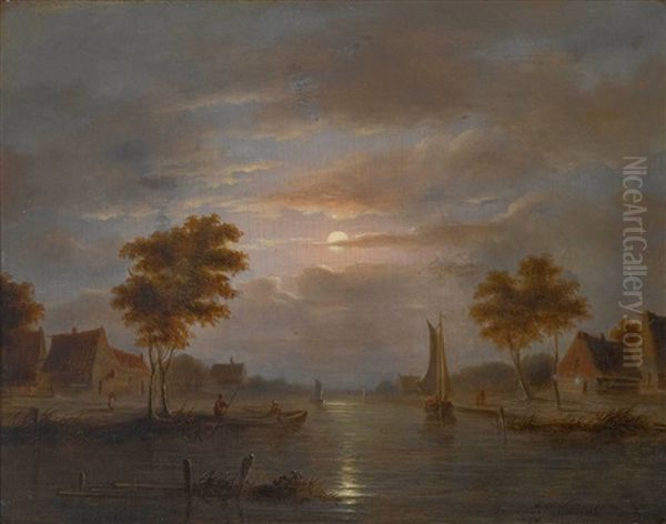 Abendliche Kanallandschaft - view 1