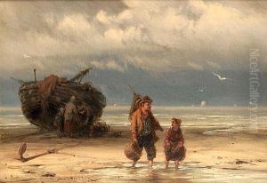 The Start Of The Day (+ The End Of The Day; Pair) by Johannes Hermanus Koekkoek Snr