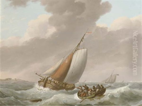 Barges On Choppy Waters - view 1