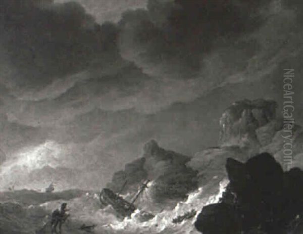 Shipwreck On A Rocky Coast - view 1