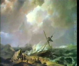 Der Untergang Der Jacobin by Johannes Hermanus Koekkoek Snr