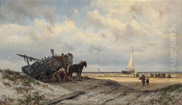 Repairing The Vessel In The Dunes - view 1