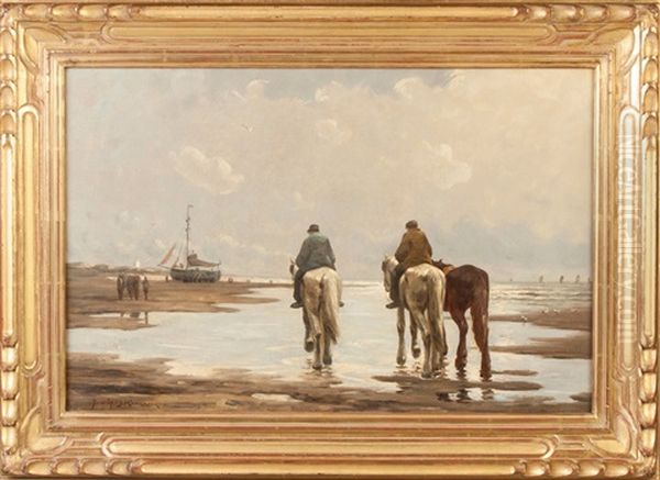 Horses On Beach - view 1