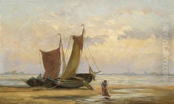 Aufliegende Fischerboote Am Strand - view 1