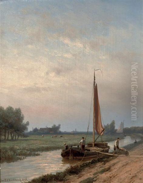 Unloading A Barge On The Gooische Vaart, Hilversum - view 1