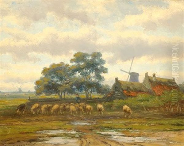 A Flock Of Sheep - view 1