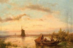 Figures In A Polder Landscape